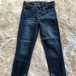 American Eagle dark blue jeans